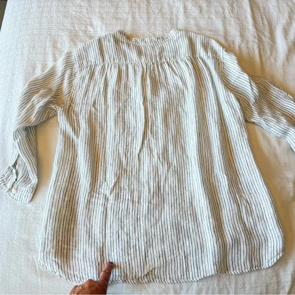 CP Shades Linen Striped Shirt - Picture 15 of 16
